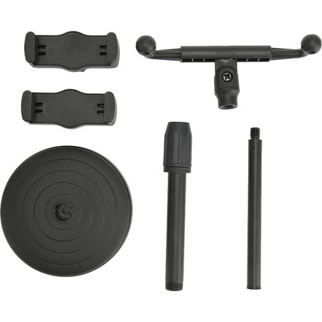 Support téléphone réglable en hauteur et angle, support pour bureau compatible avec téléphones doubles de 6 à 10 cm (1/5)