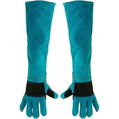 Gants de soudage 60 cm, gants de soudage en cuir résistant à la chaleur, gants de soudage allongés, 1 paire, EPI - Gants de soudage (1/4)