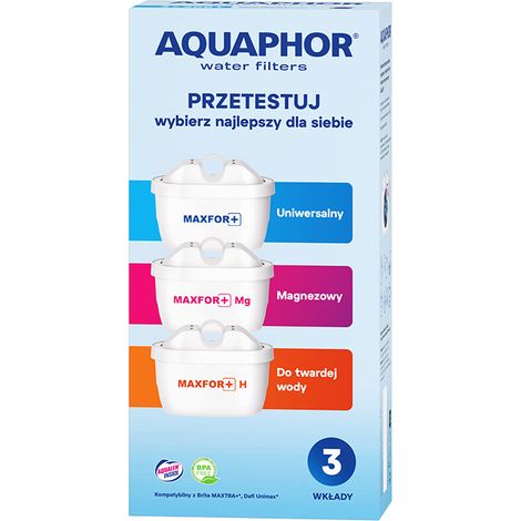 Aquaphor Maxfor Plus Filterkartusche 3 Stück, Mix (MFP+, MG, H) -AQU