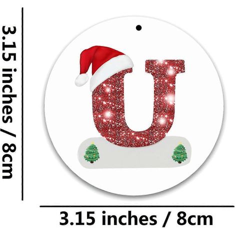 Décorations saisonnières et de fête décorations alphabet de Noël personnalisées pour cadeau suspension sapin de Noël décorations créatives diy (1/2)