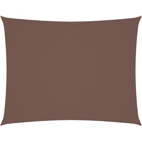 Maison Exclusive - Toldo de vela rectangular tela Oxford marrón 4 (1/5)