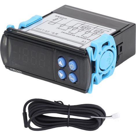 Thermostat électronique AC220V avec protection retard alarme surchauffe, contrôleur de température à délai de sécurité (1/5)