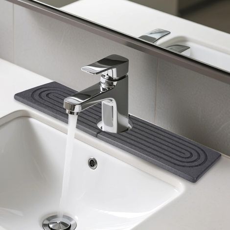 1 Tapis Robinet Terre De Diatomées, Séchage Rapide, Absorbant, Pour Cuisine Et Salle De Bain (1/5)