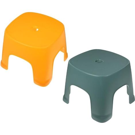 2 Pièces Tabouret De Salle De Bain Antidérapant Repose Pied Salle De Bain Compact Marchepied pour Toilettes Et Salon Léger Facile À Ranger pour Enfants (1/5)