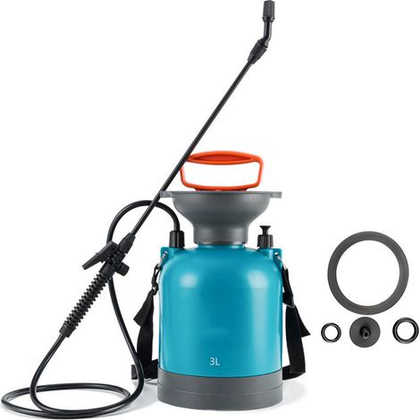 SJLERST Pulvérisateur à Pression à Sangle, Pulvérisateur à Pression à Pompe PP PE Grande capacité pour Cour (3L Bleu) (1/5)