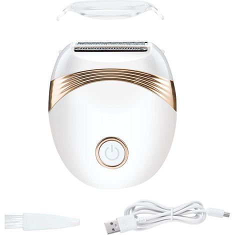 Rasoir Électrique - Tondeuse Bikini Sans Fil Rechargeable USB - Pour Corps Visage Et Nez - Utilisation Sèche Ou Humide - 1 Pièce (1/5)