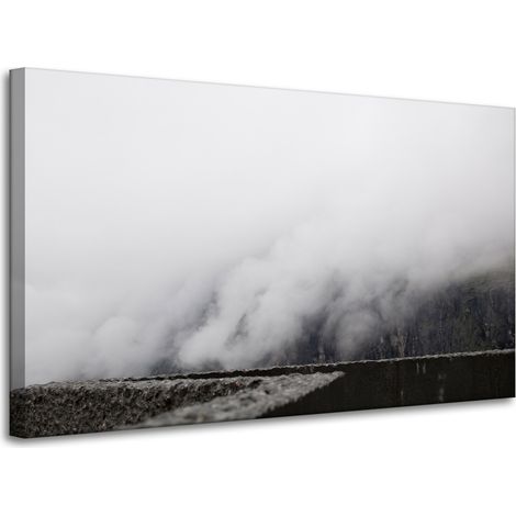 Lienzo impreso Naturaleza Niebla en las montañas 100x60 cm