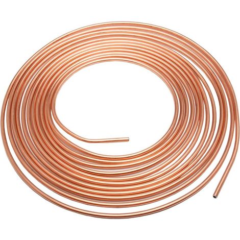 Tuyau de Frein en Cuivre 4,75mm (3/16") avec Revêtement - Kit de Conduite Auto 7,6m pour Carburant (1/5)