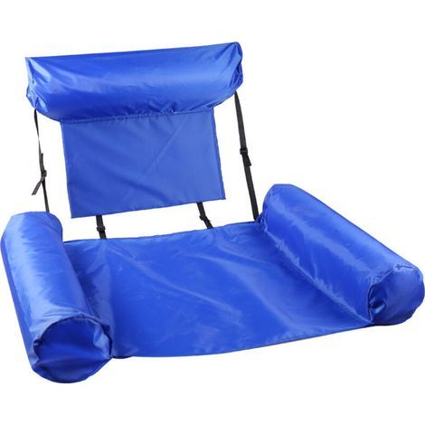 Canapé Gonflable pour Piscine ou Plage - 110 x 120 cm - Sofa Flottant Résistant - pour Bain de Soleil et Détente (1/4)