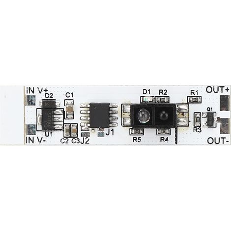Module de commutateur de capteur de réflexion infrarouge, fonction de balayage manuel pour lampe d'armoire LED DC5V-12V