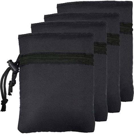 Couvercle de protection antigel pour robinet, couvercle de protection antigel pour conduite d'eau, noir, 4 pièces (1/4)