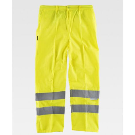 Pantalón liviano de alta visibilidad con elástico en cintura WORKTEAM C3915 (1/3)