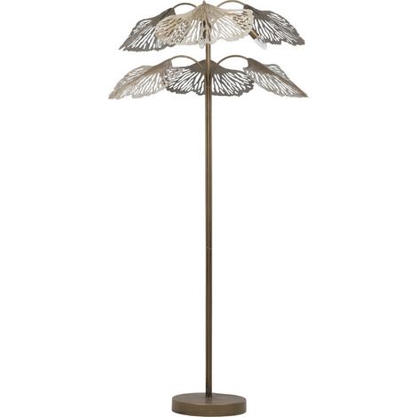 Goldene Metall-Stehlampe 88x88x166 cm (1/5)