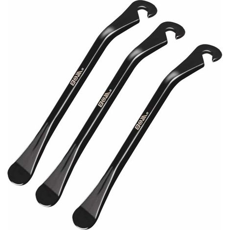 Leviers de pneu de vélo, 3 pièces en forme de crochet en acier pour leviers de pneu de vélo, leviers de pneu de vélo, pince de pneu de vélo pour VTT/BMX (1/5)