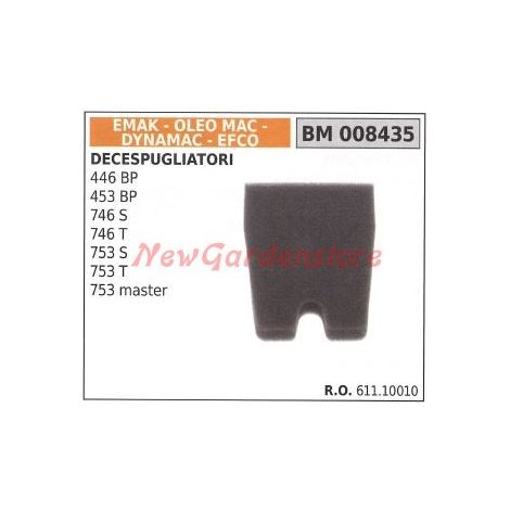 Filtro de aire desbrozadora EMAK 446 BP 453 BP 746 S 746 T 008435