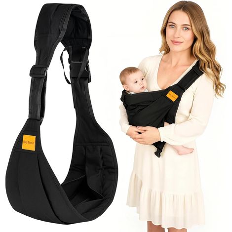 Youyijia Baby Carrier Wrap, Adjustable & Portable Sling for Newborn to Toddler (130cm-158cm), Lightweight, Hands-Free, Ergonomic Hip Seat Carrier, Compact Fold (15x13x4cm) (Style A)