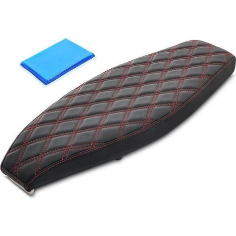 Selle Gel - Craftride VSG6 - Confort supérieur - Simson S50 S51 S70 - Similicuir résistant