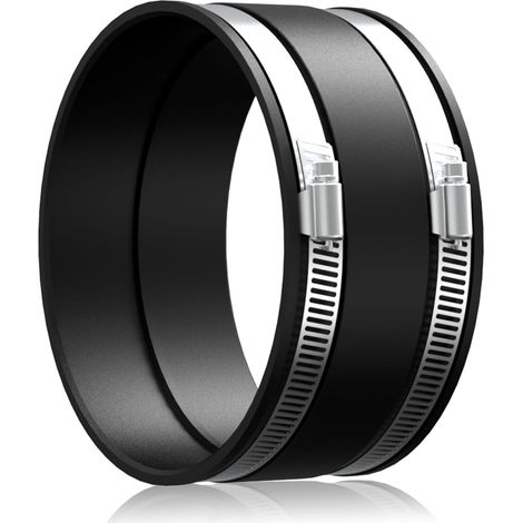 150mm Manchon en Caoutchouc Flexible avec Colliers de Serrage (1/5)