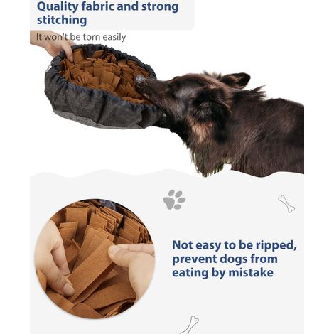 Solide Tapis de Fouille Chien Snuffle Mat Chat Lavable en Machine Multifonction Gamelle Chien Pliable Jouet Chien Tapis Educateur Jeu pour Chien Marron (1/4)