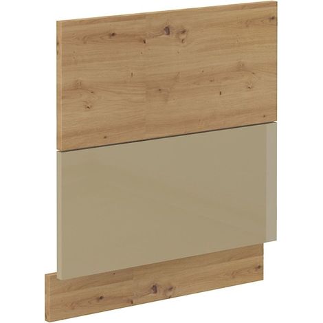 Frontblende für integrierten Geschirrspüler 60 cm Eiche Artisan Cappuccino Glanz (1/2)