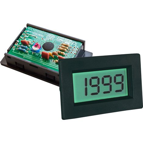 PeakTech Voltmetro digitale da incasso/amperometro 2000 conti, 1 pezzo, LDP-140 (1/5)