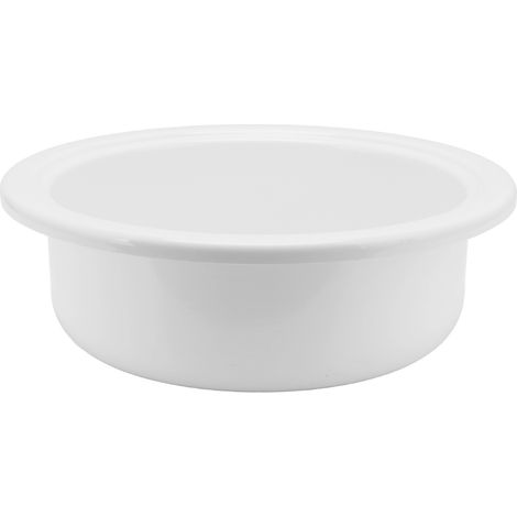 375x130mm RV bateau rond navire évier salle de bain lavabo acrylique blanc pour camping-car Yacht (1/5)