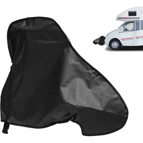 Housse de Timon Remorque Universelle Housse de Protection pour Timon Imperméable Attelage Housse Oxford avec Sangles pour Remorques Caravane (Noir, 97 x 72cm) (1/5)