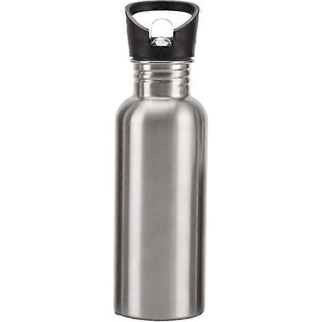 Wiederverwendbare Edelstahl-Trinkflasche mit breiter Öffnung, 750 ml, für erwachsene Sportler, mit Kunststoffverschluss, robuste und umweltfreundliche Isolierflasche.