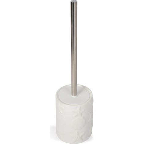 Metaform - Porta scopino da terra Bianco in Ceramica Mod. Amélie
