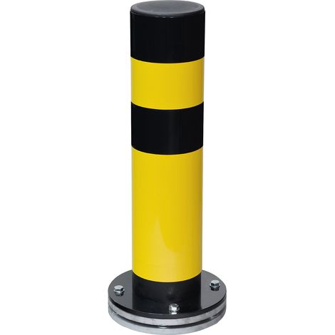Moravia Borne de protection pivotante SWING, acier, jaune/noir, à cheviller, 159×700mm (1/5)