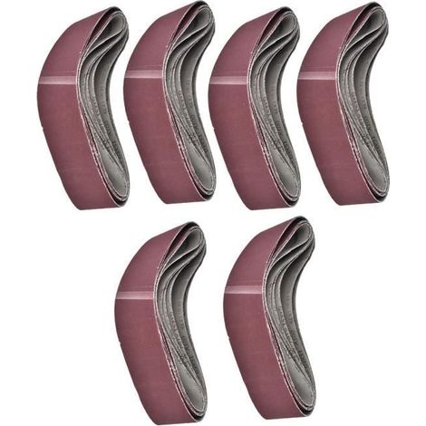 XUY 6Pcs 915X100Mm Bande Abrasive De Ponçage Pour Ponceuse À Bande Grain 60-80-100-120-150-180-Ywey (1/5)