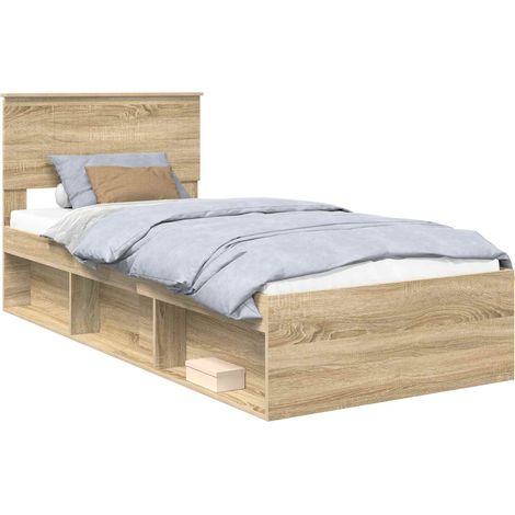 Maison Exclusive - Estructura de cama con cabecera Roble Sonoma 9 (1/5)
