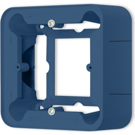 Icône de boîte arrondie unique montée en surface et mini, bleu marine, 64PUZ-1 (1/5)