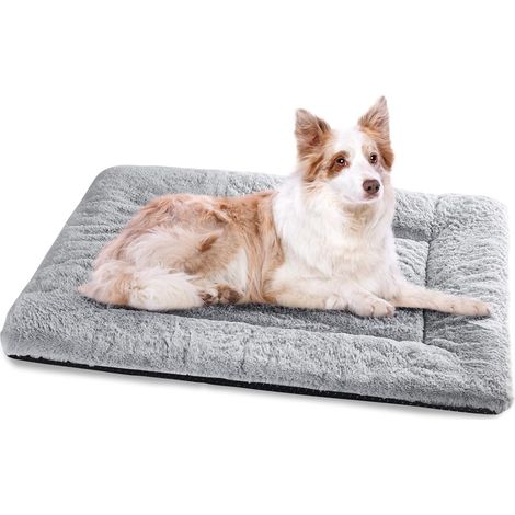 Panier Chien, Tapis Chien Grande Taille, 106x71 cm Matelas pour Chiens Lavable Super Doux Dog Bed Imperméable avec Dessous Antidérapant (1/5)