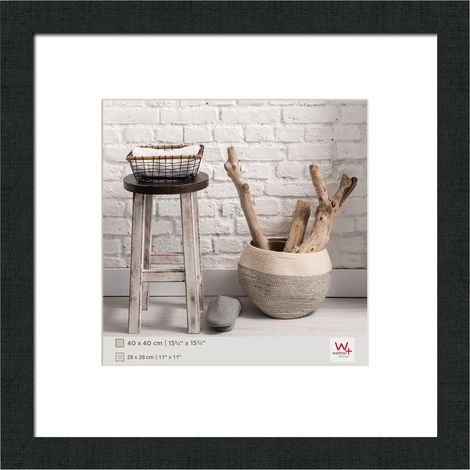 Cadre photo noir 40 x 40 cm Home Cadre en bois HO440B (1/5)