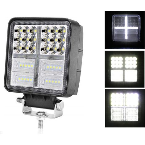 Leistungsstarker 162W LED-Scheinwerfer, 54 LEDs, Arbeitslampe, Flutlicht, Rücklicht, 12V/24V