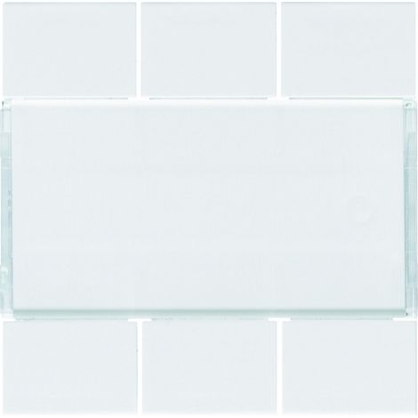 Enjoliveur 6 boutons poussoirs KNX gallery pure (WXE306B) (1/2)