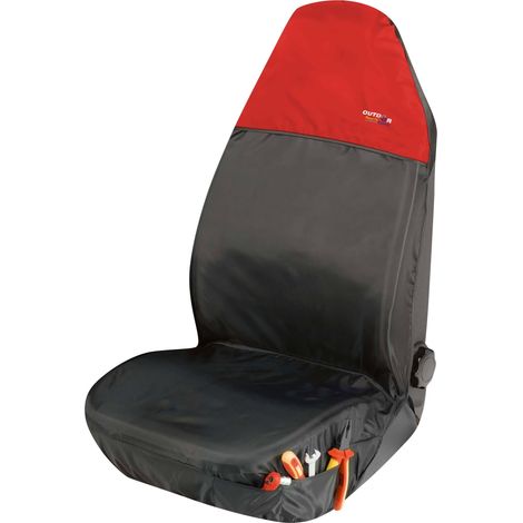 Auto-Sitzschoner Outdoor Sports, PKW-Schutzunterlage Vordersitz, Werkstatt-Schonbezug rot, 1 Stück (1/5)