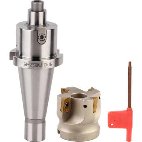 Porte-mandrin à pince NT40 FMB22, coupeur BAP400R-50-22-4T APMT1604, Inserts de fraisage (4 Inserts) (1/5)