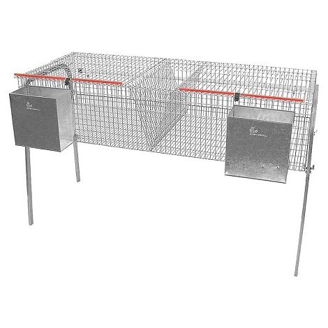 Cage pour les lapins ModЏle conomique-8 avec type de bower Cazooleta. 2 appartements d'engraissement sur un tage.