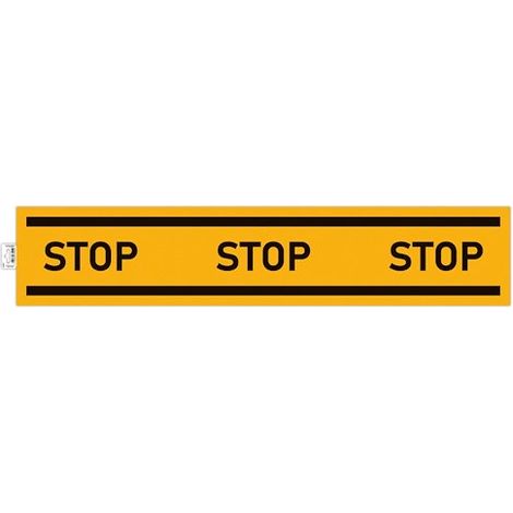 Panneau adhésif - STOP - 1m longueur - Jaune/noir - PVC - Signalétique (1/3)