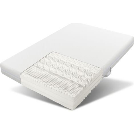 Matelas 180x200 – Mousse froide – 7 zones – 20cm – H3/H2 – Ergonomique – Poignées – Housse lavable (1/5)