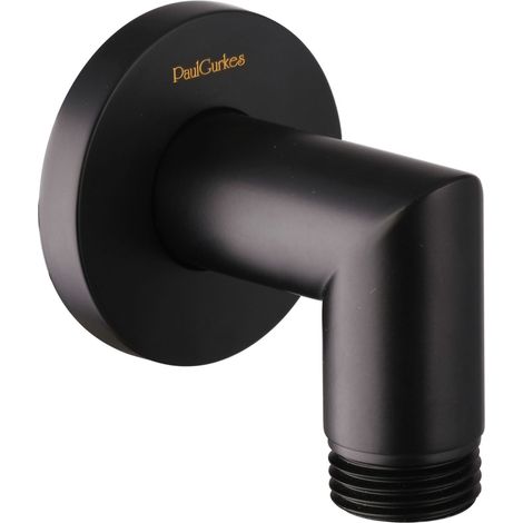 PaulGurkes Wandanschlussbogen Matt-Schwarz (1/4)
