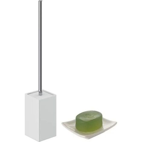 Set Accesorios De Baño Económicos Bidet Y Wc En Cerámica Blanca Vella