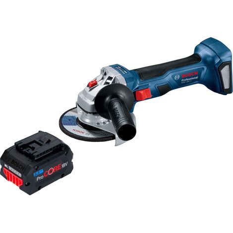 Bosch GWS 18V-7 Smerigliatrice angolare professionale a batteria 18 V 115 mm senza spazzole + 1x batteria ricaricabile ProCORE 5,5 Ah - senza caricabatterie