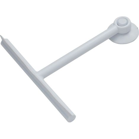 Spatule Blanche De Nettoyage Des Vitres De Douche Avec Ventouse   Sandalo
