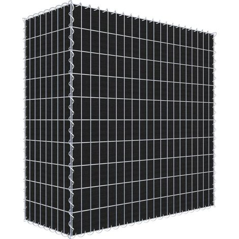 Gabiondeco - Gabion a végétaliser avec toile non-tissée 100 cm x 100 cm x 40 cm (L x H x P). maille 5 cm x 10 cm. spirale - Made in Germany (1/3)