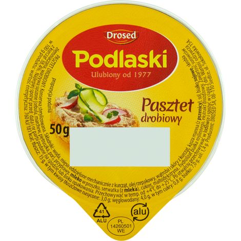 Paté di pollame Podlasie 50G drosato (1/2)