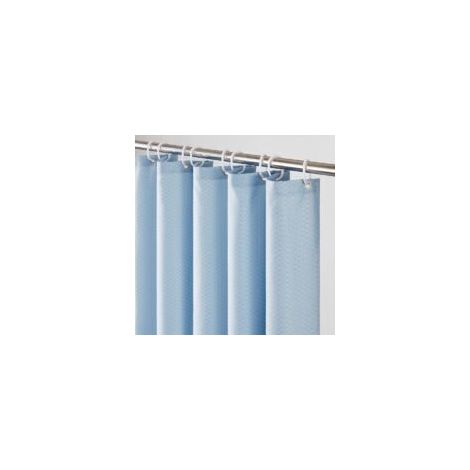Grand Rideau de Douche Bleu Brume 180x200cm - EINNENFFER - Tissu Polyester Imperméable, Anti-Moisissure, Épais avec 12 Crochets, Design Gaufre Élégant et Entretien Facile (1/5)