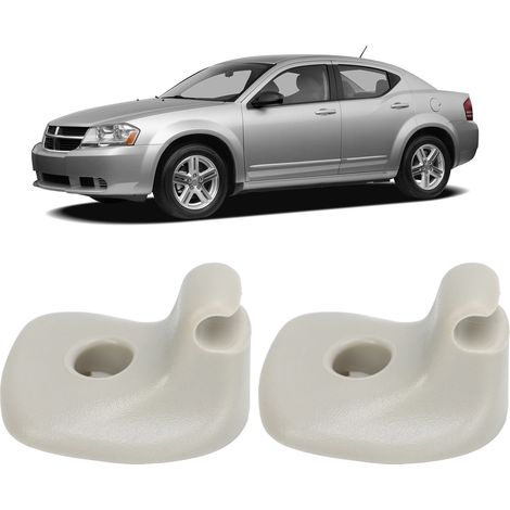 Clip para parasol ABS 1GW25DW1AA, par de soportes de montaje para Chrysler Sebring/Dodge Avenger 2008-2010 (1/5)